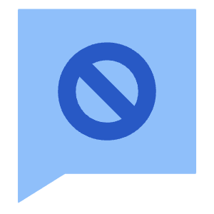 Chat Bubble Square Block Icon from Sharp Flat - Free Set