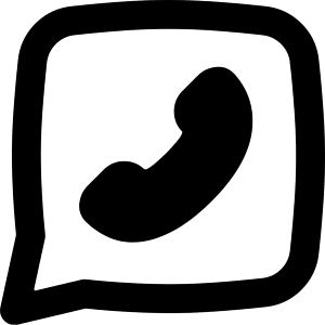 Chat Bubble Square Phone Icon from Flex Remix - Free Set