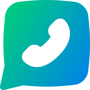 Chat Bubble Square Phone Icon from Flex Gradient - Free Set