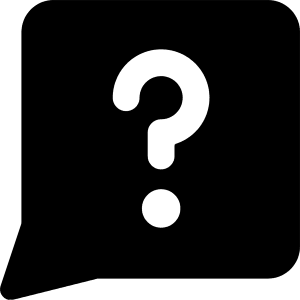 Chat Bubble Square Question Icon from Core Solid - Free Set