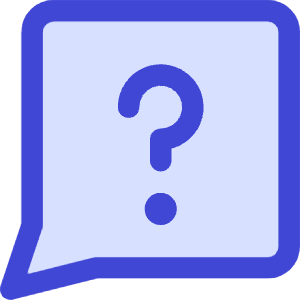 Chat Bubble Square Question Icon from Core Duo - Free Set