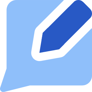 Chat Bubble Square Write Icon from Core Flat - Free Set