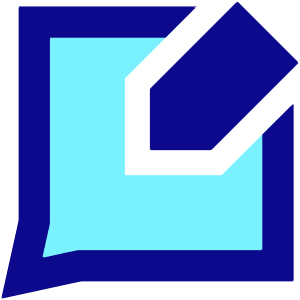 Chat Bubble Square Write Icon from Sharp Pop - Free Set