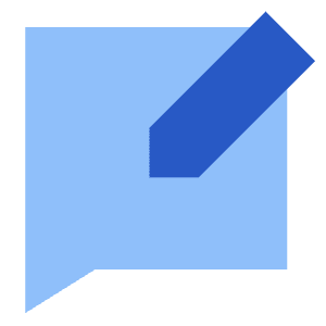 Chat Bubble Square Write Icon from Sharp Flat - Free Set