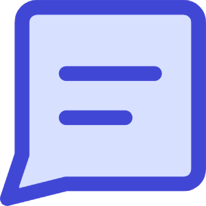 Chat Bubble Text Square Icon from Core Duo - Free Set