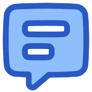 Chat Bubble Text Square Icon from Plump Duo - Free Set