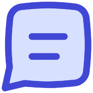 Chat Bubble Text Square Icon from Flex Duo - Free Set