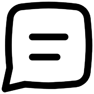 Chat Bubble Text Square Icon from Flex Line - Free Set