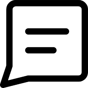 Chat Bubble Text Square Icon from Core Line - Free Set