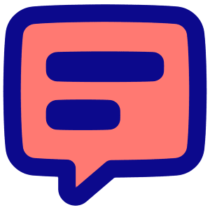 Chat Bubble Text Square Icon from Plump Pop - Free Set