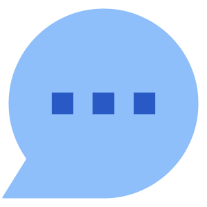 Chat Bubble Typing Oval Icon from Sharp Flat - Free Set