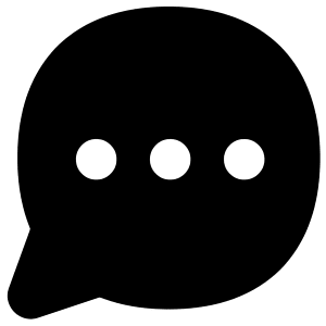 Chat Bubble Typing Oval Icon from Flex Solid - Free Set