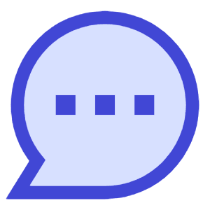 Chat Bubble Typing Oval Icon from Sharp Duo - Free Set