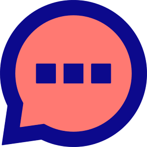 Chat Bubble Typing Oval Icon from Sharp Pop - Free Set