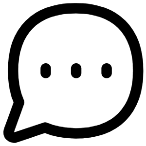 Chat Bubble Typing Oval Icon from Flex Line - Free Set