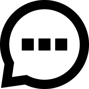 Chat Bubble Typing Oval Icon from Sharp Remix - Free Set