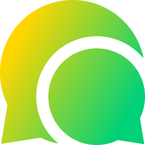 Chat Two Bubbles Oval Icon from Sharp Gradient- Free Set