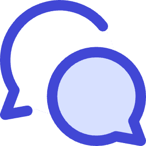 Chat Two Bubbles Oval Icon from Core Duo - Free Set