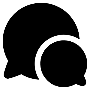 Chat Two Bubbles Oval Icon from Plump Solid - Free Set