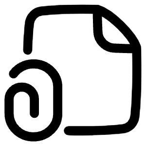 Email Attachment Document Icon from Plump Line - Free Set