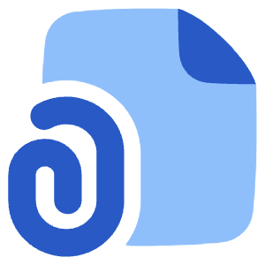 Email Attachment Document Icon from Plump Flat - Free Set