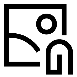 Email Attachment Image Icon from Sharp Line - Free Set