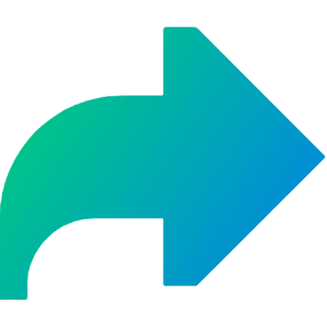 Forward Email Icon from Sharp Gradient- Free Set