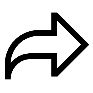 Forward Email Icon from Sharp Line - Free Set