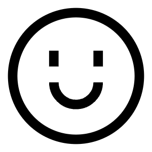 Happy Face Icon from Sharp Line - Free Set