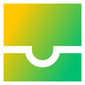 Inbox Icon from Sharp Gradient- Free Set