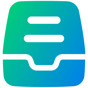 Inbox Content Icon from Plump Gradient - Free Set