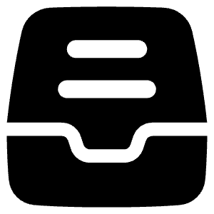 Inbox Content Icon from Plump Solid - Free Set