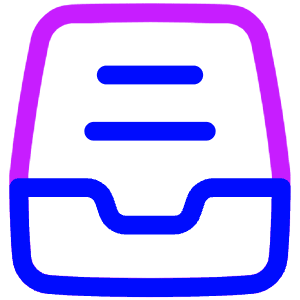 Inbox Content Icon from Plump Neon - Free Set