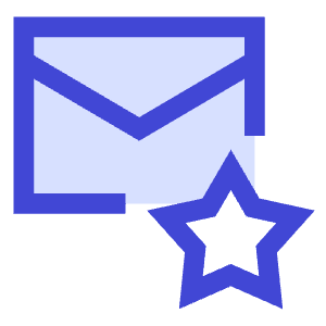 Inbox Favorite Icon from Sharp Duo - Free Set