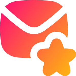 Inbox Favorite Icon from Flex Gradient - Free Set