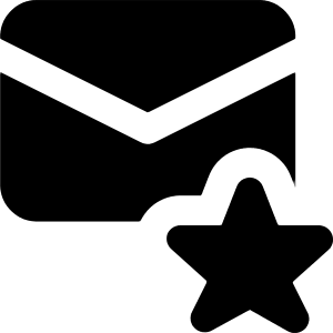 Inbox Favorite Icon from Core Solid - Free Set