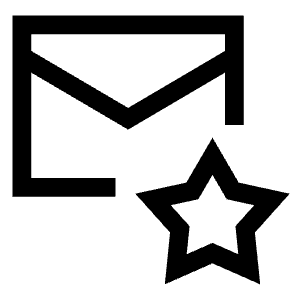 Inbox Favorite Icon from Sharp Line - Free Set