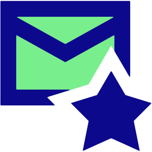Inbox Favorite Icon from Sharp Pop - Free Set
