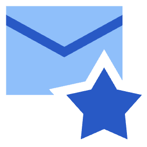 Inbox Favorite Icon from Sharp Flat - Free Set