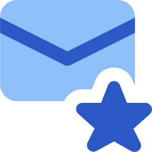 Inbox Favorite Icon from Core Flat - Free Set