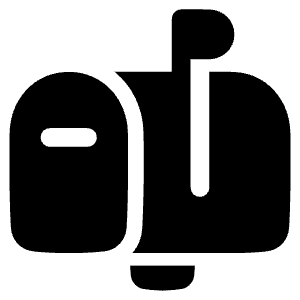 Inbox Post Icon from Plump Solid - Free Set