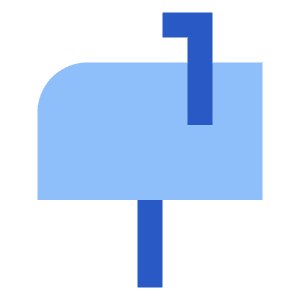 Inbox Post Icon from Sharp Flat - Free Set