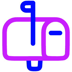 Inbox Post Icon from Plump Neon - Free Set