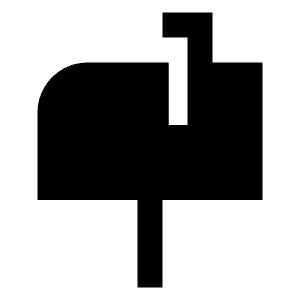 Inbox Post Icon from Sharp Solid - Free Set