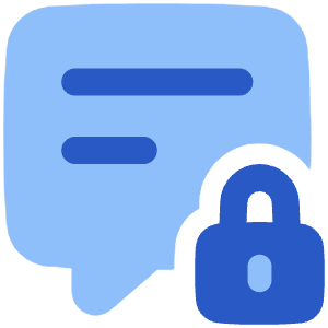 Lock Comment Security Icon from Plump Flat - Free Set