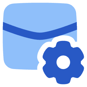 Mail Setting Icon from Plump Flat - Free Set