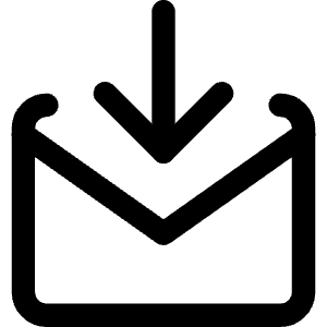 Mail Incoming Icon from Core Line - Free Set