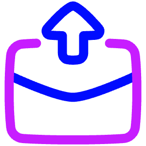 Mail Outgoing Icon from Plump Neon - Free Set