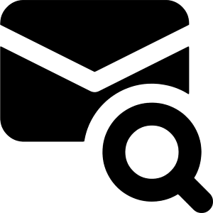 Mail Search Icon from Core Solid - Free Set