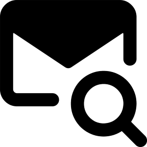 Mail Search Icon from Core Remix - Free Set